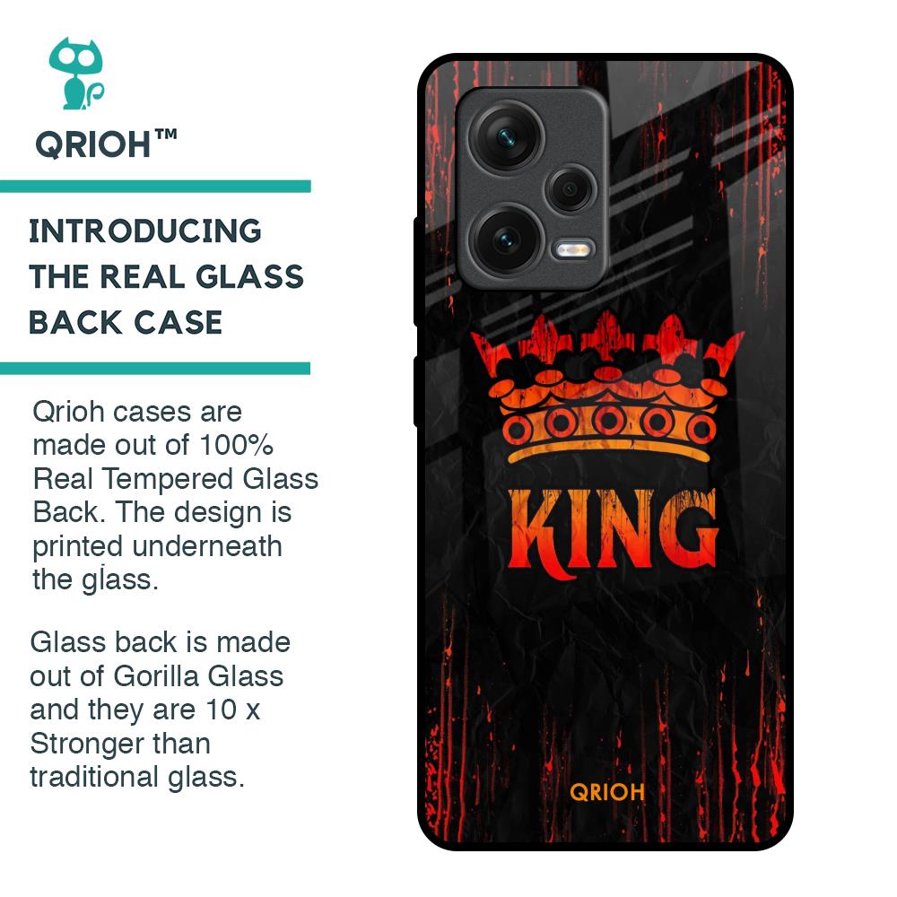 Royal King Glass Case for Redmi Note 12 Pro 5G