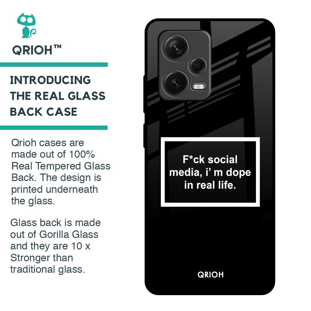 Dope In Life Glass Case for Redmi Note 12 Pro 5G