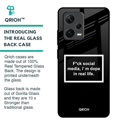 Dope In Life Glass Case for Redmi Note 12 Pro 5G