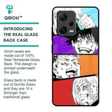 Anime Sketch Glass Case for Redmi Note 12 Pro 5G