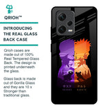Minimalist Anime Glass Case for Redmi Note 12 Pro 5G