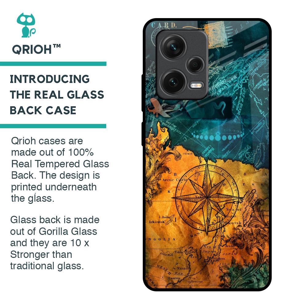Architecture Map Glass Case for Redmi Note 12 Pro 5G