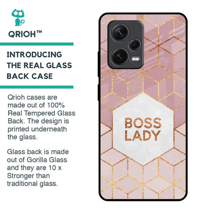 Boss Lady Glass Case for Redmi Note 12 Pro 5G