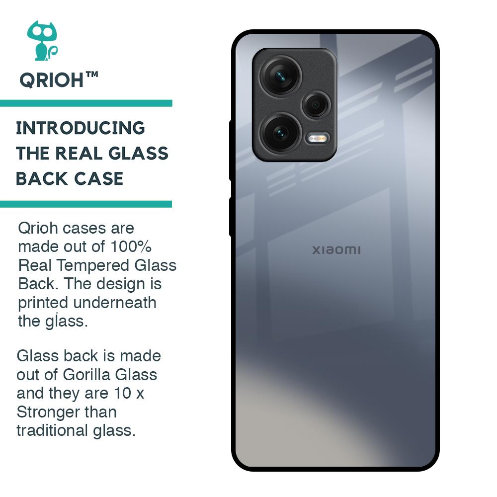 Space Grey Gradient Glass Case for Redmi Note 12 Pro 5G