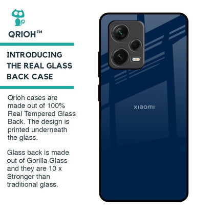 Royal Navy Glass Case for Redmi Note 12 Pro 5G
