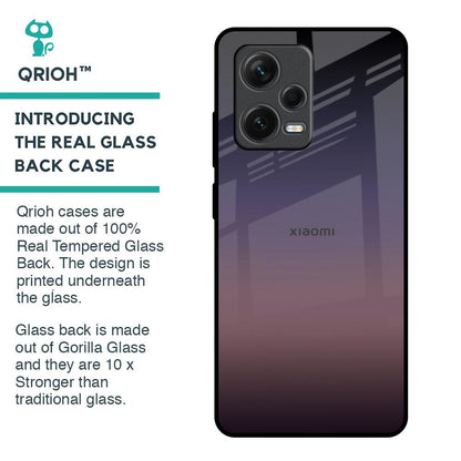 Grey Ombre Glass Case for Redmi Note 12 Pro 5G