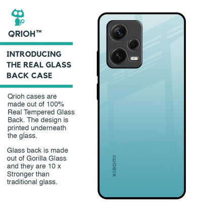 Arctic Blue Glass Case For Redmi Note 12 Pro 5G