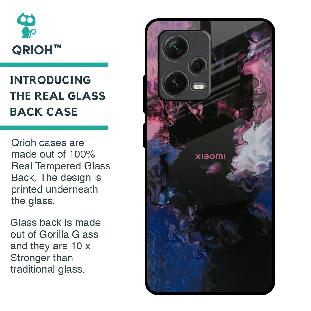 Smudge Brush Glass case for Redmi Note 12 Pro 5G