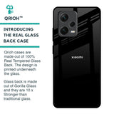 Jet Black Glass Case for Redmi Note 12 Pro 5G