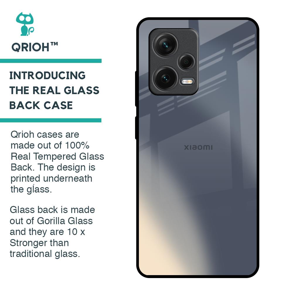 Metallic Gradient Glass Case for Redmi Note 12 Pro 5G