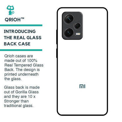 Arctic White Glass Case for Redmi Note 12 Pro 5G