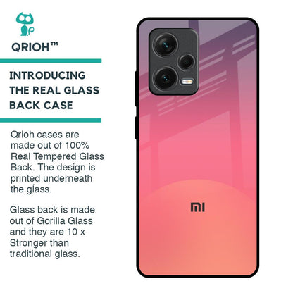 Sunset Orange Glass Case for Redmi Note 12 Pro 5G