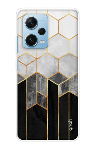 Hexagonal Pattern Redmi Note 12 Pro 5G Back Cover