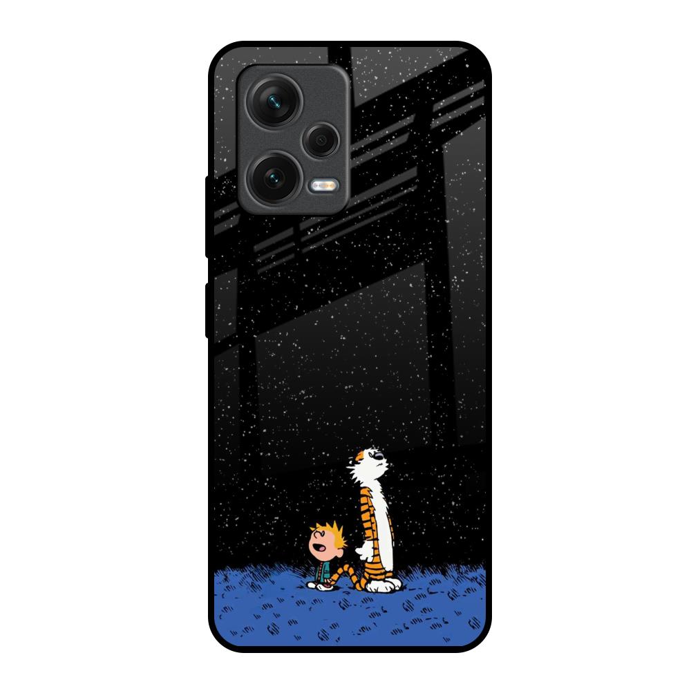 Night Sky Star Redmi Note 12 5G Glass Back Cover Online