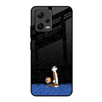 Night Sky Star Redmi Note 12 5G Glass Back Cover Online