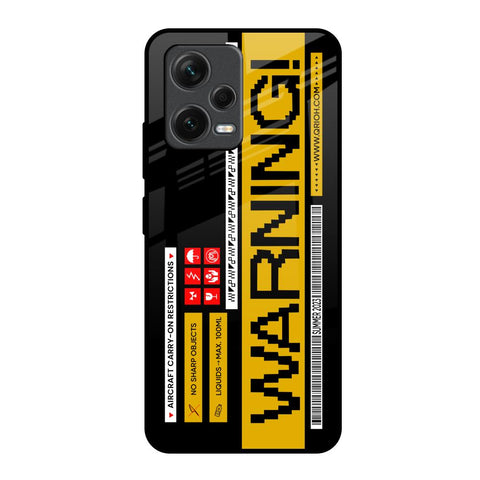 Aircraft Warning Redmi Note 12 5G Glass Back Cover Online