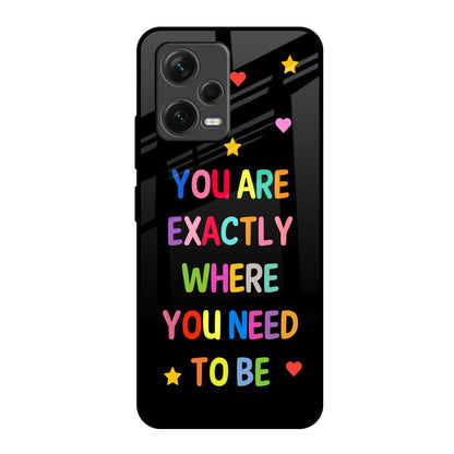 Magical Words Redmi Note 12 5G Glass Back Cover Online