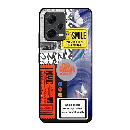 Smile for Camera Redmi Note 12 5G Glass Back Cover Online