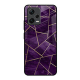 Geometric Purple Redmi Note 12 5G Glass Back Cover Online
