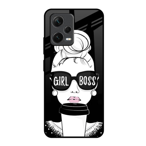 Girl Boss Redmi Note 12 5G Glass Back Cover Online