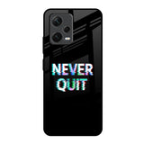 Never Quit Redmi Note 12 5G Glass Back Cover Online