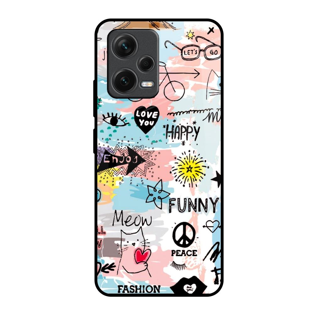 Just For You Redmi Note 12 5G Glass Back Cover Online