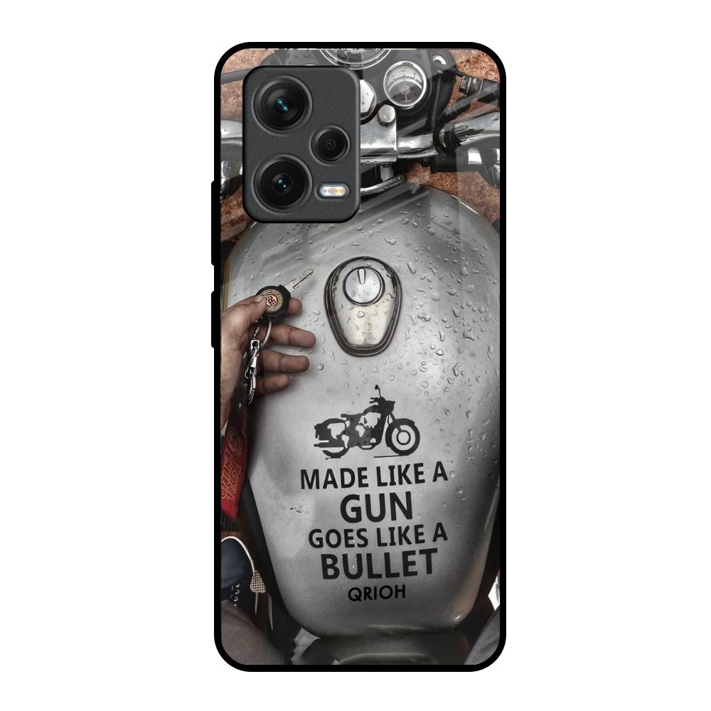 Royal Bike Redmi Note 12 5G Glass Back Cover Online