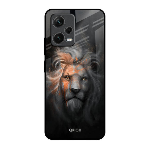 Devil Lion Redmi Note 12 5G Glass Back Cover Online