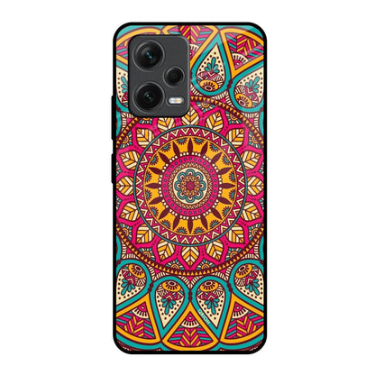 Elegant Mandala Redmi Note 12 5G Glass Back Cover Online