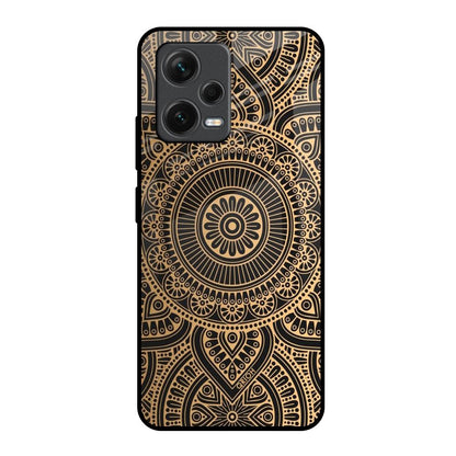 Luxury Mandala Redmi Note 12 5G Glass Back Cover Online