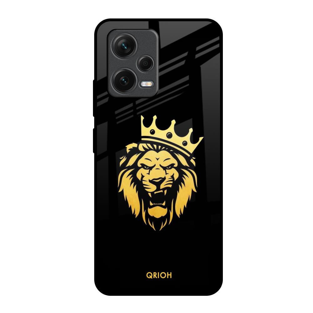 Lion The King Redmi Note 12 5G Glass Back Cover Online