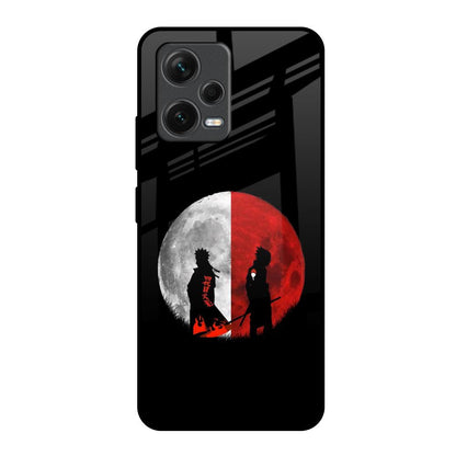 Anime Red Moon Redmi Note 12 5G Glass Back Cover Online