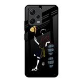 Luffy Line Art Redmi Note 12 5G Glass Back Cover Online
