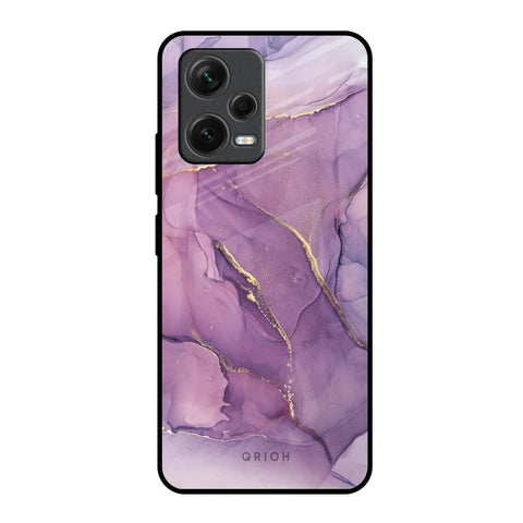 Purple Gold Marble Redmi Note 12 5G Glass Back Cover Online