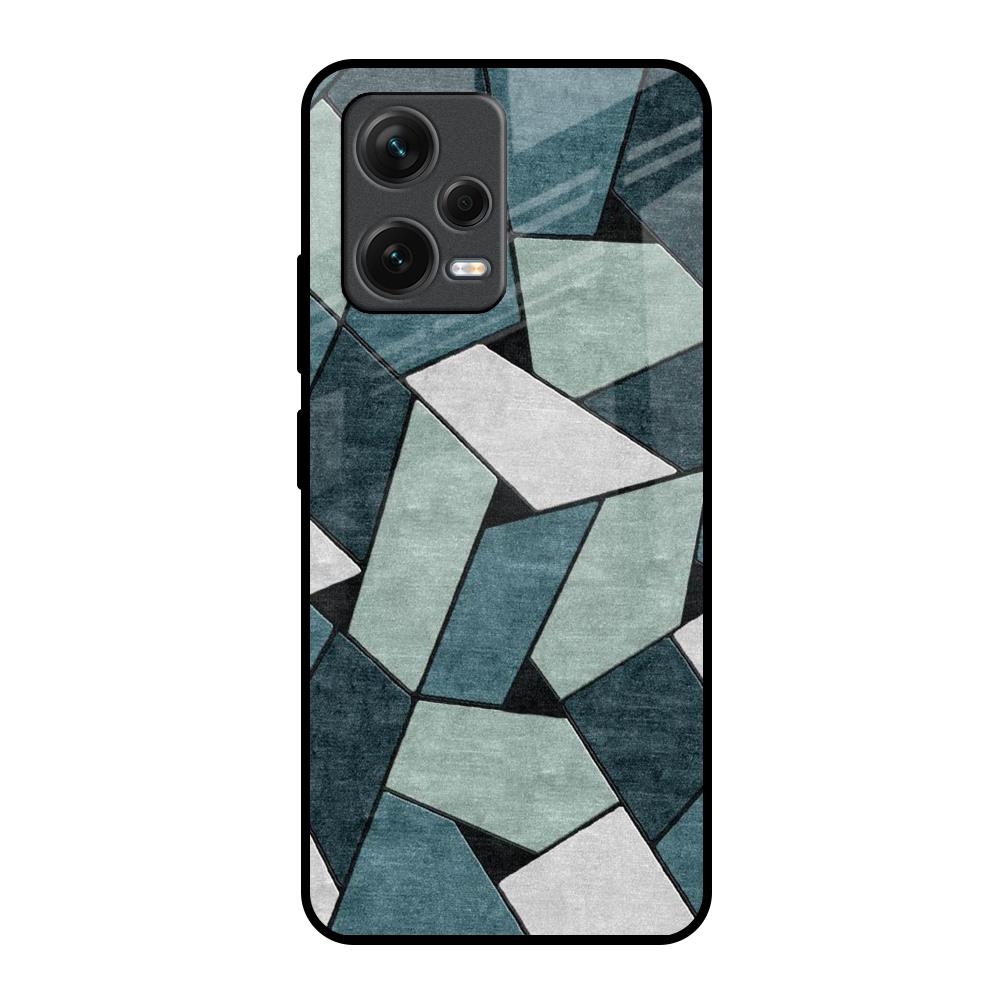 Abstact Tiles Redmi Note 12 5G Glass Back Cover Online