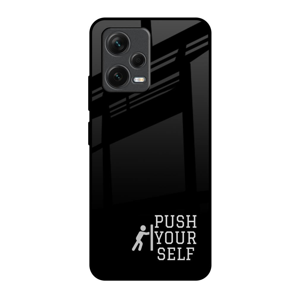 Push Your Self Redmi Note 12 5G Glass Back Cover Online