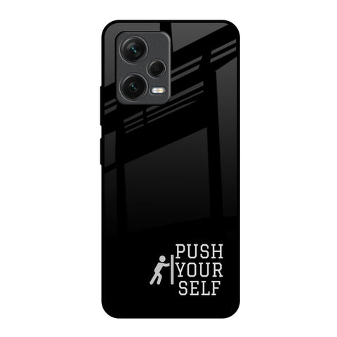 Push Your Self Redmi Note 12 5G Glass Back Cover Online