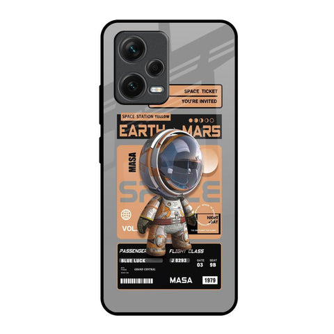 Space Ticket Redmi Note 12 5G Glass Back Cover Online
