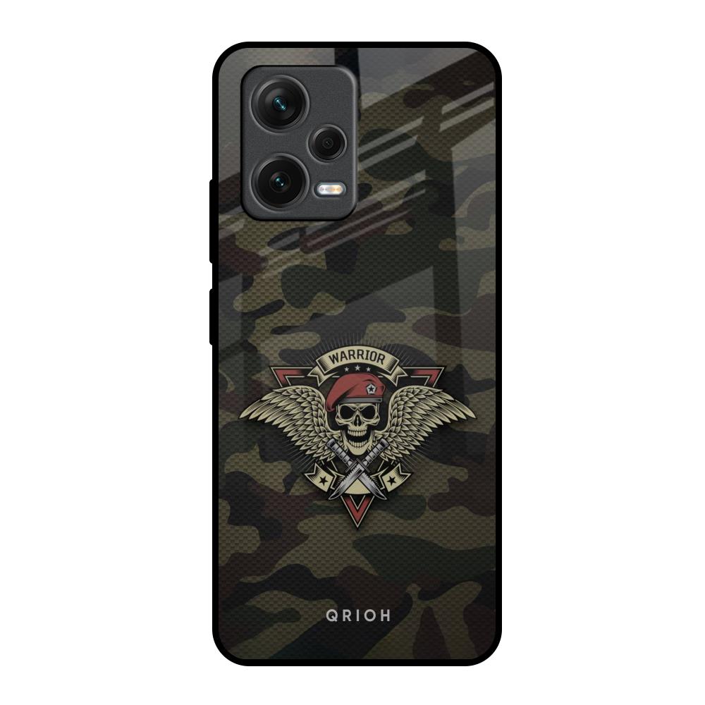 Army Warrior Redmi Note 12 5G Glass Back Cover Online