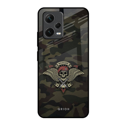 Army Warrior Redmi Note 12 5G Glass Back Cover Online