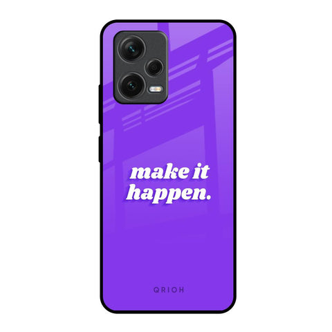 Make it Happen Redmi Note 12 5G Glass Back Cover Online
