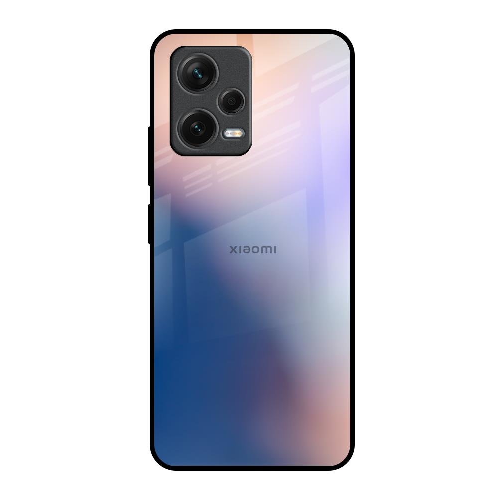 Blue Mauve Gradient Redmi Note 12 5G Glass Back Cover Online
