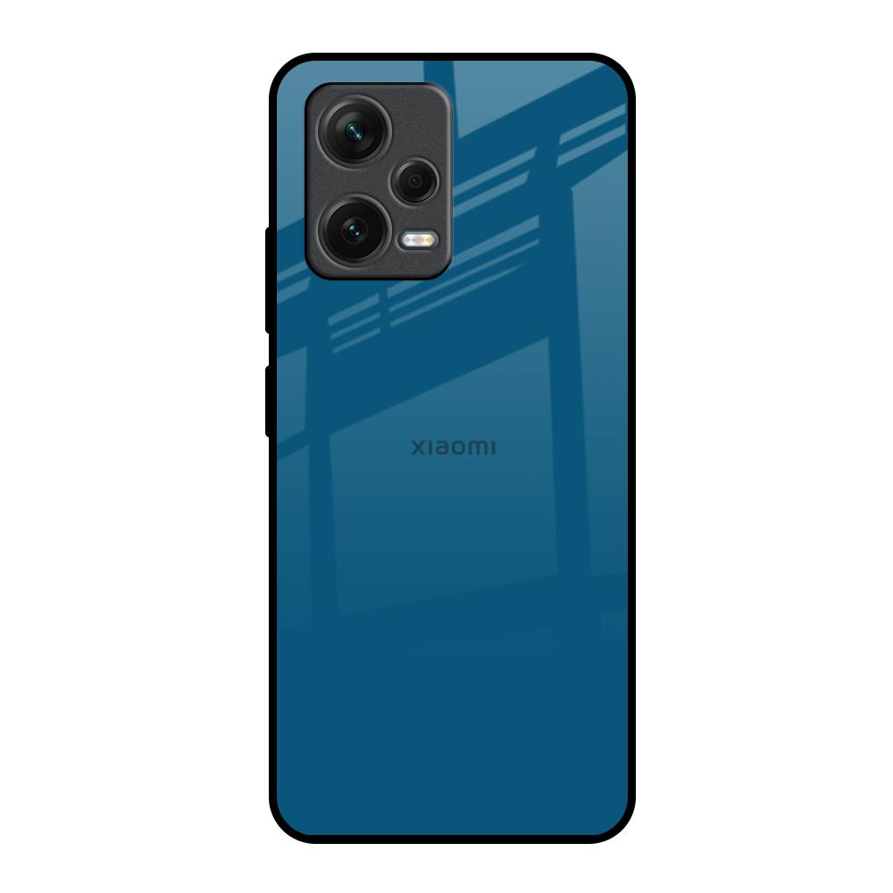 Cobalt Blue Redmi Note 12 5G Glass Back Cover Online