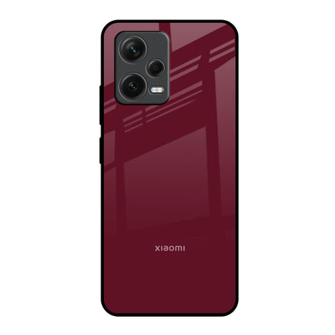 Classic Burgundy Redmi Note 12 5G Glass Back Cover Online