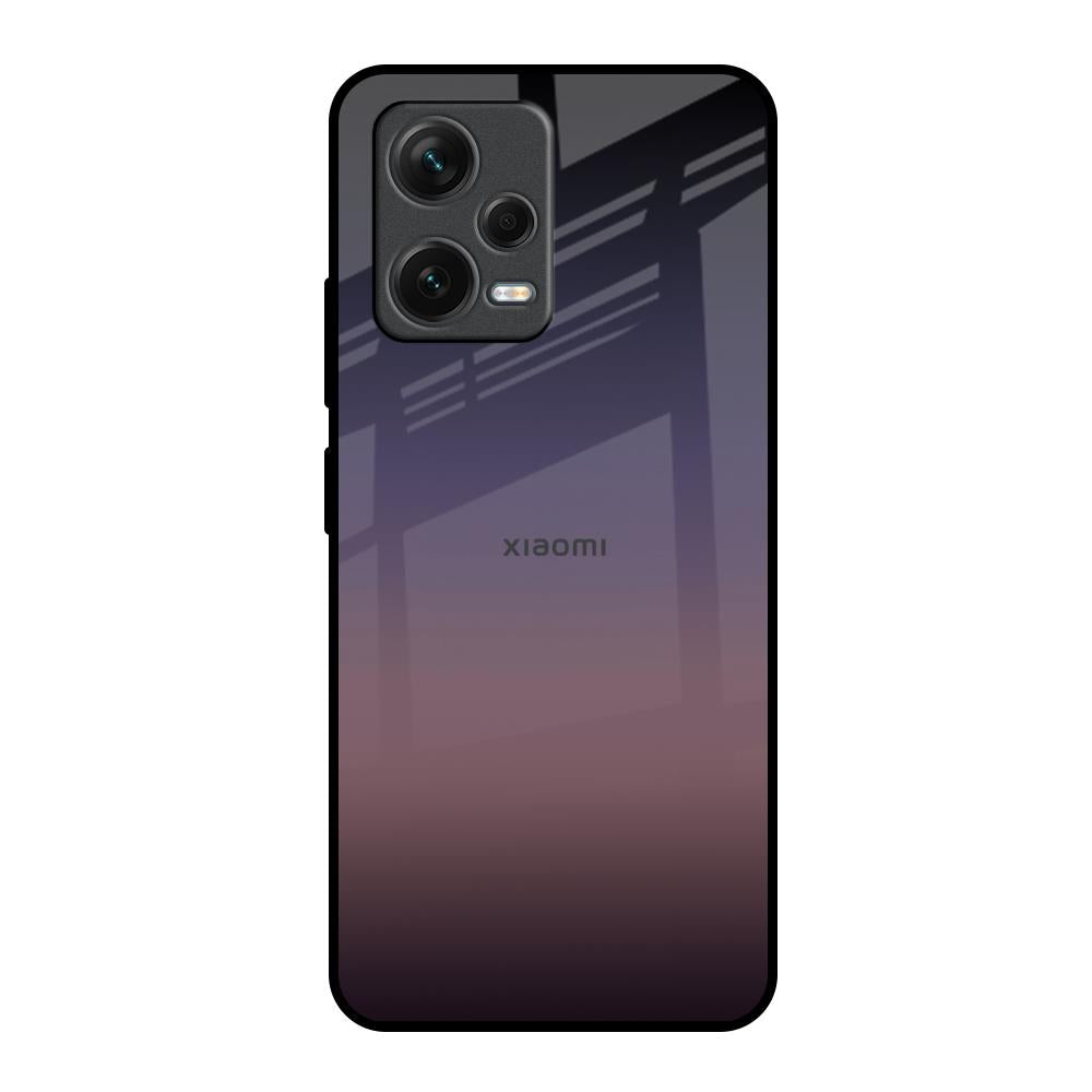 Grey Ombre Redmi Note 12 5G Glass Back Cover Online