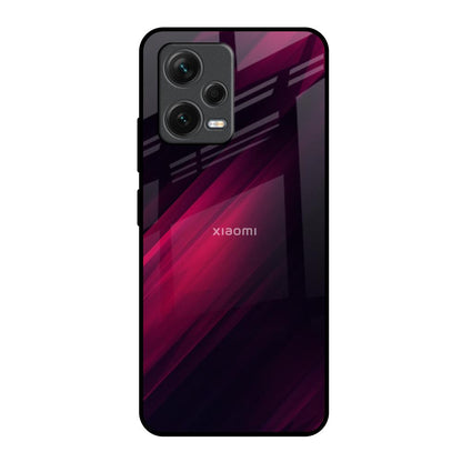 Razor Black Redmi Note 12 5G Glass Back Cover Online