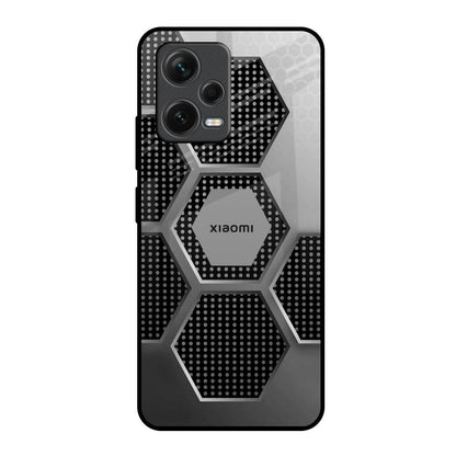 Hexagon Style Redmi Note 12 5G Glass Back Cover Online