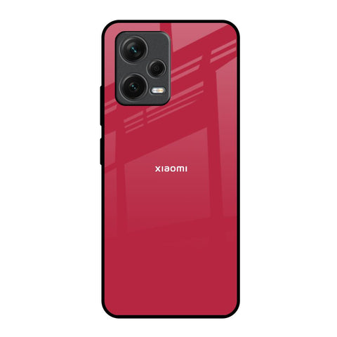 Solo Maroon Redmi Note 12 5G Glass Back Cover Online