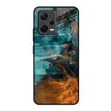 Golden Splash Redmi Note 12 5G Glass Back Cover Online