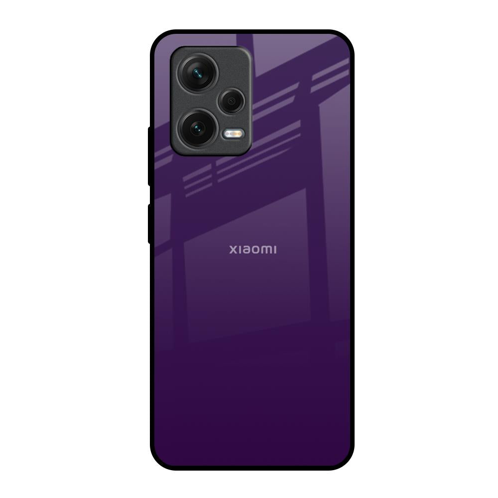 Dark Purple Redmi Note 12 5G Glass Back Cover Online